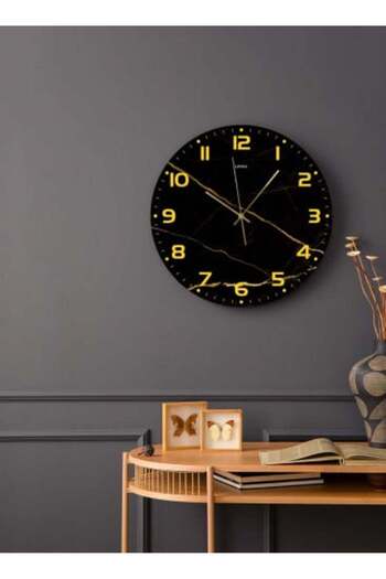 Generic Wall Clock Made of Acrylic with Marble Design