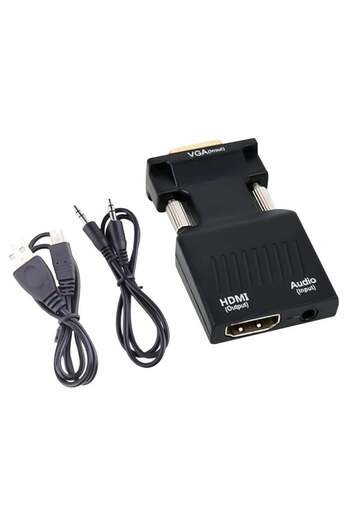 Powermaster PM-4276 VGA TO HDMI Görüntü Ses Çevirici Audio Girişli Adaptör 1080HD 5V1A Mini USB Güç