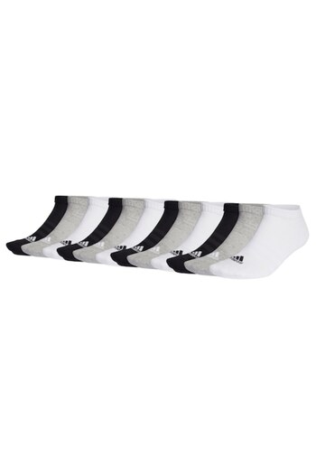 adidas , Set of short unisex socks with logo - 12 pairs, White, Black, Grey, size 40-42