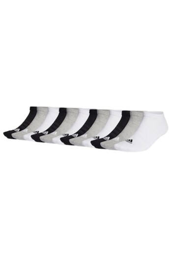 adidas , Set of short unisex socks with logo - 12 pairs, White, Black, Grey, size 40-42