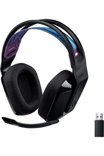 Logitech G Logitech G535 LIGHTSPEED Wireless Gaming Headset - Lightweight on-ear headphones, flip to mute mic,