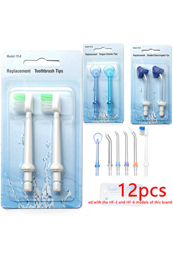 h2ofloss 12pcs Toothbrush Replacement Head for Water Flosser for our brand -