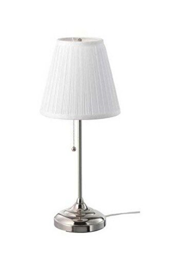 Generic Table Lamp White/Silver