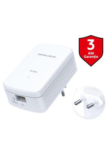 Mercusys Kit Adaptoare PowerLine MP500 KIT, Gigabit, 1000 Mbps (White)