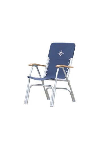 OSCULATI Folding Navy Blue Chair,