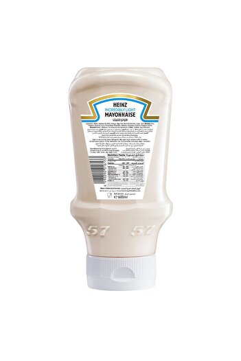 Heinz Light Mayonnaise Top Down Squeezy Bottle 600 ml Creamy Taste with Less Fat Content