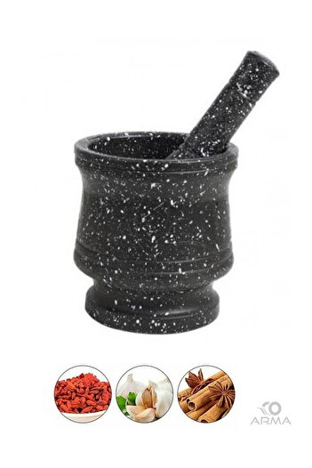 Generic High quality mortar and pestle for crushing spices easily and efficiently