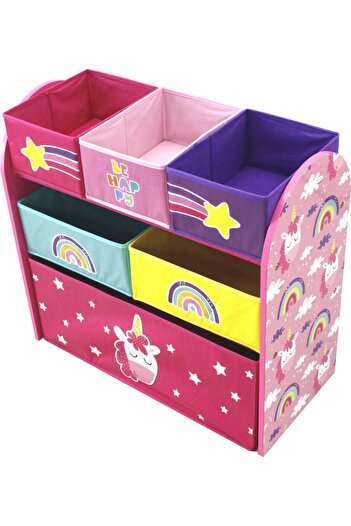 UNICORN Toy storage cabinet, 63x30x60, MDF, multicolor,