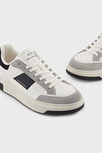 Armani Exchange Logolu Süet ve File Detaylı Sneaker Ayakkabı Erkek AYAKKABI XM001720 AF17529 M0017