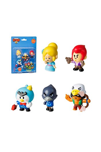 NECO TOYS Brawl Stars 5-Piece Figure Set + Surprise Figure, Ideal for Collection!