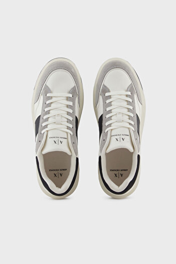 Armani Exchange Logolu Süet ve File Detaylı Sneaker Ayakkabı Erkek AYAKKABI XM001720 AF17529 M0017
