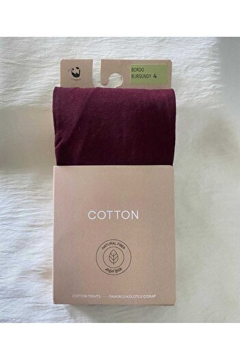 DÜVEN Burgundy Cotton Women's Pantyhose Cotton & Matte 60 Den Pantyhose