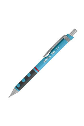 Rotring Creion mecanic Tikky Rotring, material plastic, culoare albastru deschis, mină 0,7 mm, cu radieră