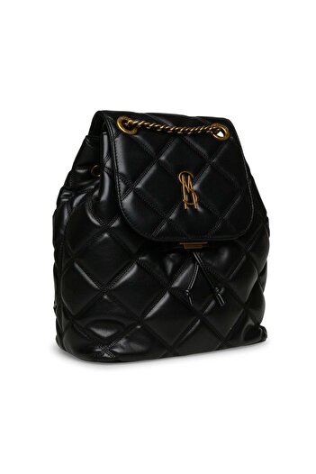 Steve Madden Women's Content Black/Gold Backpack