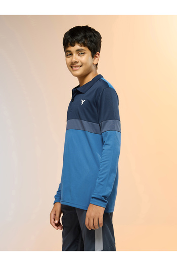 Technosport By Styli Teen Color Block Slim Fit Polo