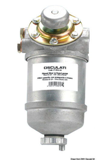 OSCULATI Diesel fuel filter with manual pump