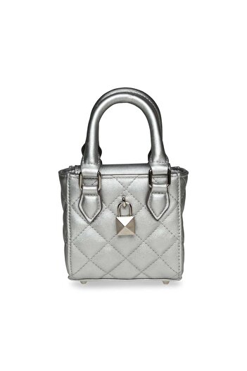 Steve Madden Women's Minilux Silver Handbag