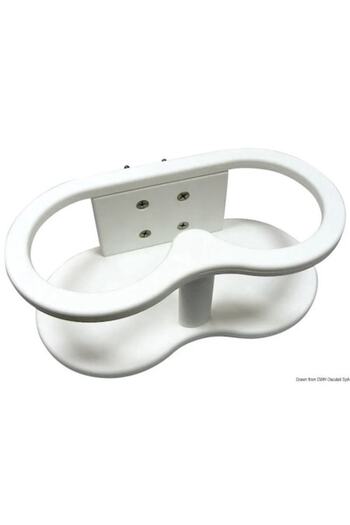 OSCULATI Suport Binoclu Osculati, 230x120x85 mm, Montare Perete/Tub, Diametru 22/25 mm