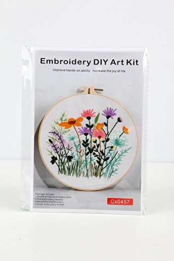ŞERİFOĞLU Colorful Floral Embroidery Kit
