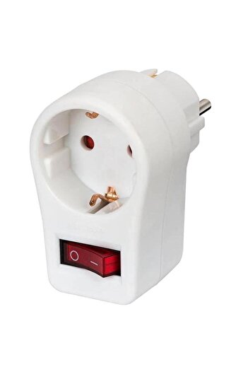 Brennenstuhl Adaptor priza Schuko 149930, cu intrerupator On/Off (White)