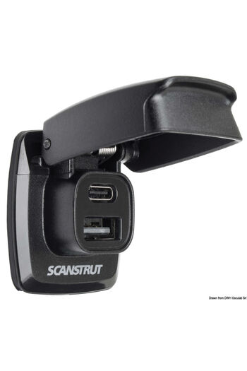 SCANSTRUT Waterproof Power Socket USB-A/C