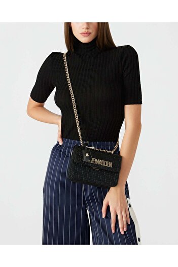 Steve Madden Women's Coal-E Black/Gold Handbag