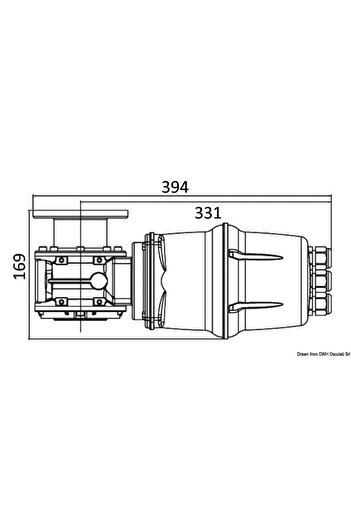 Lewmar VX3 GO electric winch 12/24V with slipper and anchor capstan