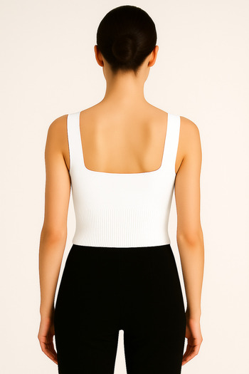 Kırçiçek V Neck Soft Textured Crop