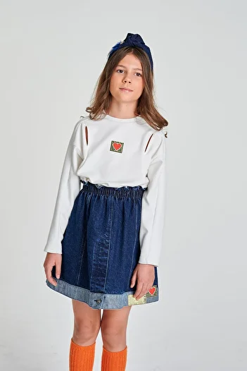 Lia Lea Fusta de blugi pentru fete BG Store