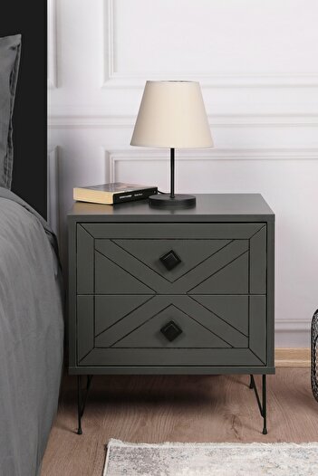UnicUtil Noptiera, Elegant Rustic, UnicUtil, 50 x 55 x 40 cm, Antracit