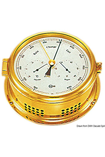 Barigo Weather Station with Gold Brass Case