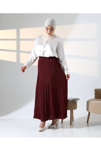 ECE GİYİM Women's Seasonal Skirt with Elastic Waist Size