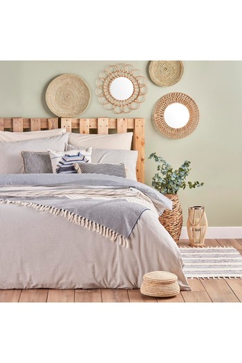 Bella Maison Set asternuturi pat Nora Duvet Blue 200×220 cm bumbac