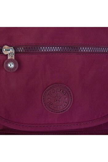 Nas Bag Unisex Large Size Harmful Chemical-Free Waterproof Backpack Claret Red