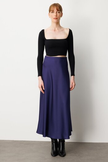 Ekol Maxi Length Flounce Skirt