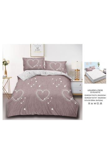 CHIRASO CHIRASO Bedding Set, Finet Premium, ELASTIC Sheet 180x200cm, Duvet Cover 200x230cm, 2 Pillowcases