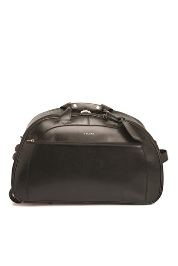 Tergan S1Sc00002566-A97 Leather Unisex Travel Bag - Black