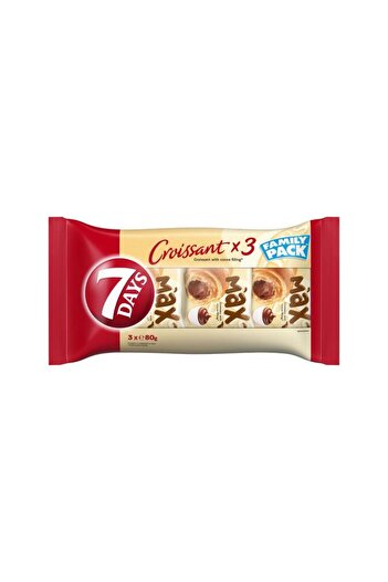 7DAYS Croissant cu cacao 7Days, 3x80g
