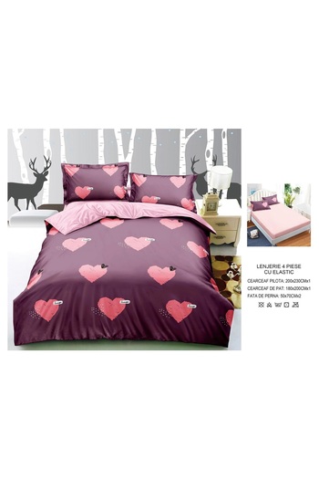 CHIRASO CHIRASO Bedding Set, Finet Premium, ELASTIC Sheet 180x200cm, Duvet Cover 200x230cm, 2 Pillowcases