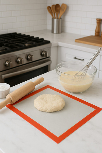 Fhilli Riga - Silpat Ovenable Non-Stick Dough Rolling and Baking Mat 30X40 cm