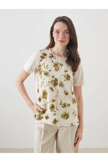 LC Waikiki Crew Neck Floral Blouse