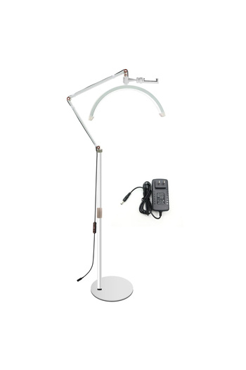 OEM Lampa Semiluna LED 70 cm Profesionala, cu Lumina Calda, Rece, Rotatie 360 grade, Inaltime reglabila
