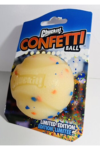 Chuckit ! Birthday Fetch Ball Birthday Themed Dog Play Ball Medium Size 6.5 cm