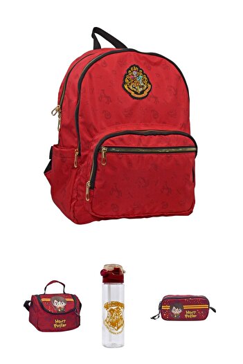 GENC DIJITAL BASKI Harry Potter Backpack (Set of 4 Pieces)