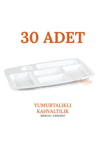 Hesna Natural Unbreakable Breakfast Table D'Hote Tray - with Egg