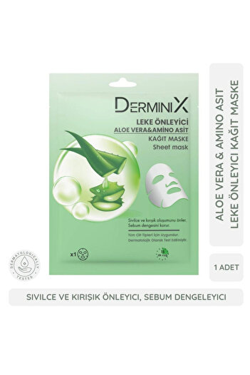 Derminix Paper Mask 25gr. Aloe Vera Spot Preventing