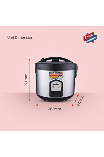 Sanford RICE COOKER 1.8 L 700 W SF1189RC-1.8L BS BLACK