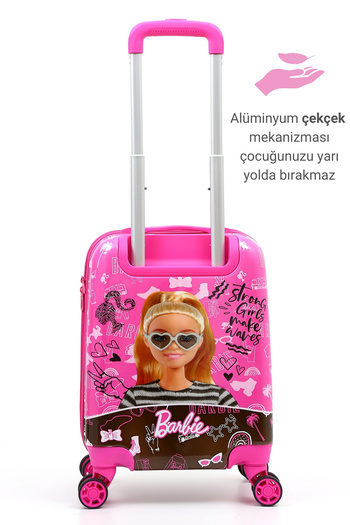 KızılkayaStore Barbie Lisanslı Pembe Kız Çocuk Valizi – Şık ve Eğlenceli Tasarım – Hafif ve Dayanıklı