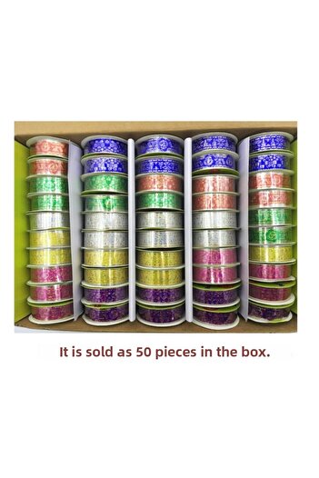 Bubu Bu-bu Colorful Embroidered Tape 50 pcs