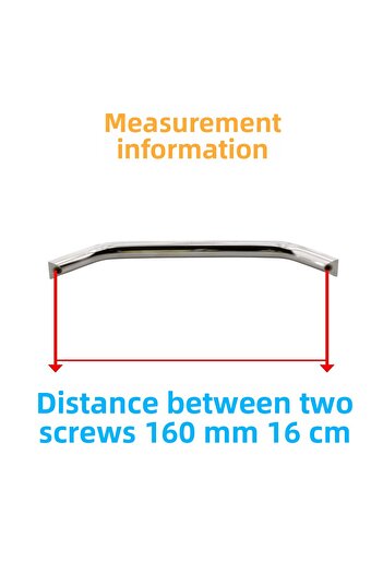 Badem10 Şahin Metal Inox Handle 160 mm Furniture Kitchen Drawer Cabinet Cabinet Door Handles Handle Handle 16 cm